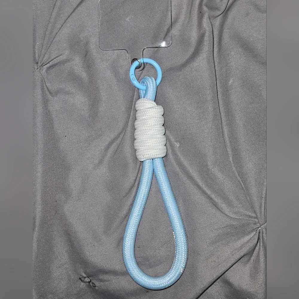 Blue and White Rope Phone Wrist Strap BNIB